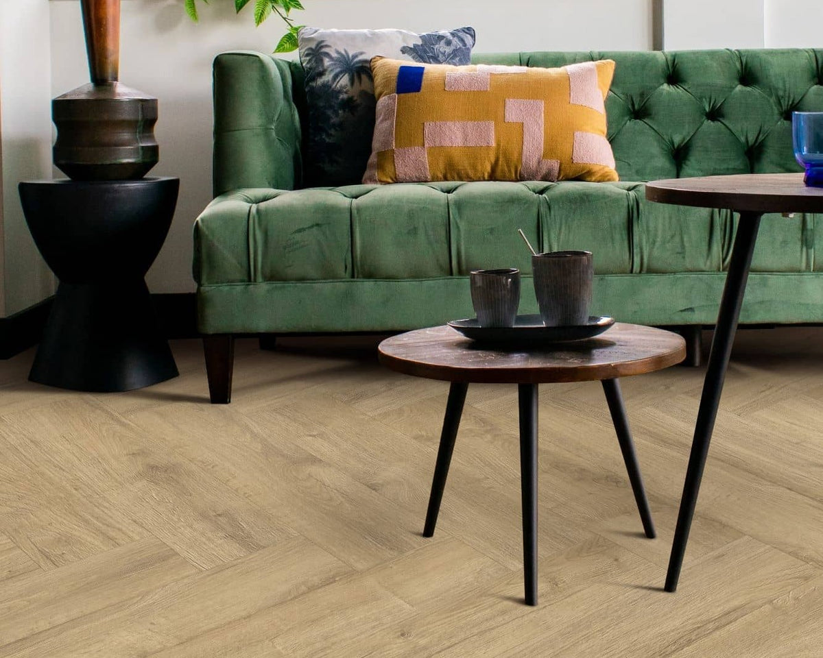 Visgraat vloer als sfeervolle basis voor het interieur