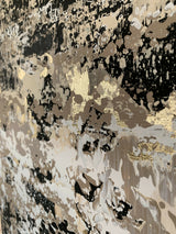 Abstract schilderij – warm statement voor de eetkamer-Marella Hesseling-woonkamer-Abstract schilderij op maat voor moderne eethoek | Warmte & diepte-OBLY