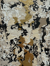 Abstract schilderij – warm statement voor de eetkamer-Marella Hesseling-woonkamer-Abstract schilderij op maat voor moderne eethoek | Warmte & diepte-OBLY