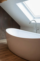 Badkamer transformatie boerderij-Auk Interiors-badkamer,wasbak-Natuurstenen waskommen en vrijstaand bad-OBLY