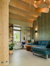 Bijzondere houten woning in de polder-Brandvries-duurzame houten woning,houten huis modern ontwerp,houten villa moderne architectuur,houten woning architectuur,keuken,moderne houten woning-Duurzame houten woning in het polderlandschap | Licht & ruimtelijk-OBLY