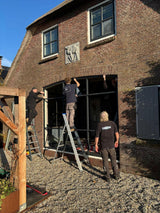 Buitenpui met toog vervangen in woonboerderij | Zegveld-OBLY-Buitenpui,Exterieur,Renovatie,Woonboerderij-Vervangen buitenpui met toog | Woonboerderij Zegveld-OBLY