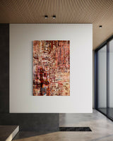 De Mirage-schilderijen: blikvangers in een rustig interieur-Marella Hesseling-woonkamer-Gelaagde abstracte schilderijen met diepte & sfeer | Unieke kunst op m-OBLY