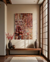 De Mirage-schilderijen: blikvangers in een rustig interieur-Marella Hesseling-woonkamer-Gelaagde abstracte schilderijen met diepte & sfeer | Unieke kunst op m-OBLY