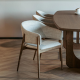 Deense ovale eettafel van eiken in walnootkleur-Lijn M-Deense ovale eettafel,Design eettafel,Eetkamer,eettafel,Eiken eettafel,Houten eettafel,Massief eiken tafel,Ovale eettafel eiken,Walnoot eettafel-Deense ovale eettafel eiken – walnoot-OBLY