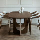 Deense ovale eettafel van eiken in walnootkleur-Lijn M-Deense ovale eettafel,Design eettafel,Eetkamer,eettafel,Eiken eettafel,Houten eettafel,Massief eiken tafel,Ovale eettafel eiken,Walnoot eettafel-Deense ovale eettafel eiken – walnoot-OBLY