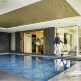 Duik in pure ontspanning: Natuurlijke wandbekleding privé zwembad-Viveau - fine wall design-alle-Exclusieve zwembadwandbekleding van Viveau – Uniek design met natuurli-OBLY