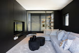 Eigentijdse Gezinswoning in Zwart Hout-AG Interieur-woonkamer-Zwart Houten Familiewoning met Karakter | Modern en Warm Interieurontw-OBLY