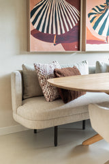 Eiken binnendeur met boog in modern interieur-archidoors-Binnendeur met glas,Boogdeur,Design deur,eiken,Eiken binnendeur,Glasdeur,Houten deur op maat,Interieur,Keuken,keukenontwerp,Maatwerk deur,maatwerkdeur,Woonkamer-OBLY