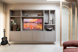 Eiken binnendeur met boog in modern interieur-archidoors-Binnendeur met glas,Boogdeur,Design deur,eiken,Eiken binnendeur,Glasdeur,Houten deur op maat,Interieur,Keuken,keukenontwerp,Maatwerk deur,maatwerkdeur,Woonkamer-OBLY
