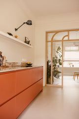 Eiken taatsdeur met boogverdeling in jaren 30 woning