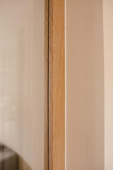 Eiken taatsdeur met boogverdeling in jaren 30 woning