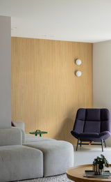 Houten wandbekleding met eiken wandpanelen-WITTEVEEN MEUBEL & INTERIEURBOUW-eiken wandpanelen,houten accentwand,houten wandbekleding,interieur maatwerk,moderne woonkamer,wandafwerking hout,wandpanelen woonkamer-OBLY