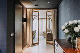 Indu Doors dubbele eiken deur met glas organische vorm-INDU DOORS-dubbele deur,eikenhout,glazen deur,luxe afwerking-Dubbele eiken deur met glas organische vorm-OBLY