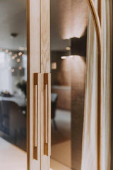 Indu Doors dubbele eiken deur met glas organische vorm-INDU DOORS-dubbele deur,eikenhout,glazen deur,luxe afwerking-Dubbele eiken deur met glas organische vorm-OBLY