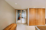 Indu Doors dubbele eiken deur met glas organische vorm-INDU DOORS-dubbele deur,eikenhout,glazen deur,luxe afwerking-Dubbele eiken deur met glas organische vorm-OBLY