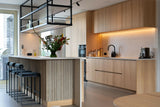 Japandi Penthouse met Moderne Accenten in Amsterdam-Studio Boud-japandi interieur,Keuken,luxe appartement,minimalistisch wonen,modern interieur,natuurlijke materialen,Penthouse-OBLY