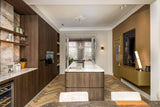 Keuken en Werkkamer Bergen op Zoom-OBLY-Luxe notenhouten keuken-OBLY