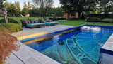 Landelijke Tuin met Verouderde Travertin Apulia Ivory-Van den Heuvel & Van Duuren-landelijke tuin,luxe tuin ontwerp,Tuin,tuin met zwembad,tuin met zwembad en terras,zwembad met natuursteen-OBLY