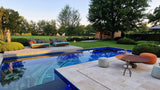 Landelijke Tuin met Verouderde Travertin Apulia Ivory-Van den Heuvel & Van Duuren-landelijke tuin,luxe tuin ontwerp,Tuin,tuin met zwembad,tuin met zwembad en terras,zwembad met natuursteen-OBLY