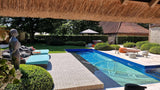 Landelijke Tuin met Verouderde Travertin Apulia Ivory-Van den Heuvel & Van Duuren-landelijke tuin,luxe tuin ontwerp,Tuin,tuin met zwembad,tuin met zwembad en terras,zwembad met natuursteen-OBLY