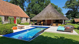 Landelijke Tuin met Verouderde Travertin Apulia Ivory-Van den Heuvel & Van Duuren-landelijke tuin,luxe tuin ontwerp,Tuin,tuin met zwembad,tuin met zwembad en terras,zwembad met natuursteen-OBLY
