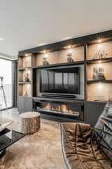 Luxe Interieur met Uitzicht op Zee-OBLY-Keuken,Villa,Woonkamer-OBLY