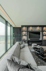 Luxe Interieur met Uitzicht op Zee-OBLY-Keuken,Villa,Woonkamer-OBLY