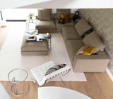 Luxe Penthouse in Vianen-INGE VAN POPPEL INTERIEURARCHITECTUUR-bakstenen roomdivider,designklassiekers interieur,Keuken,lichte villa inrichting,luxe villa bosrand,luxe woonkeuken,nieuwbouwvilla interieur,open woonruimte,warme leefkeuken-Stijlvol Penthouse in Vianen-OBLY