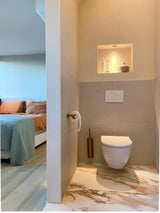 Luxe badkamer & gastenverblijf met badkamer ensuite-Studio Roos-Badkamer-Luxe Interieur door Studio Roos: Boutique Hotelgevoel Thuis-OBLY