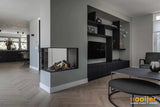 Luxe open haard in woonkamer-Hooijer-design haard woonkamer,gashaard interieur,haard,haard met tv meubel,moderne haard,roomdivider haard,woonkamer-Luxe open haard in woonkamer-OBLY