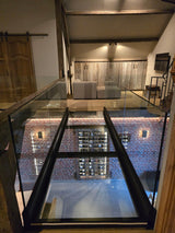 Maatwerk Glas | Beloopbaar Glas, Balustrades & Deuren op Maat-Overveld Glas-Glasdesign,Interieur,keuken met vide,lichte woonkamer,moderne woonkamer,open keuken woonkamer,woonkamer met vide-OBLY