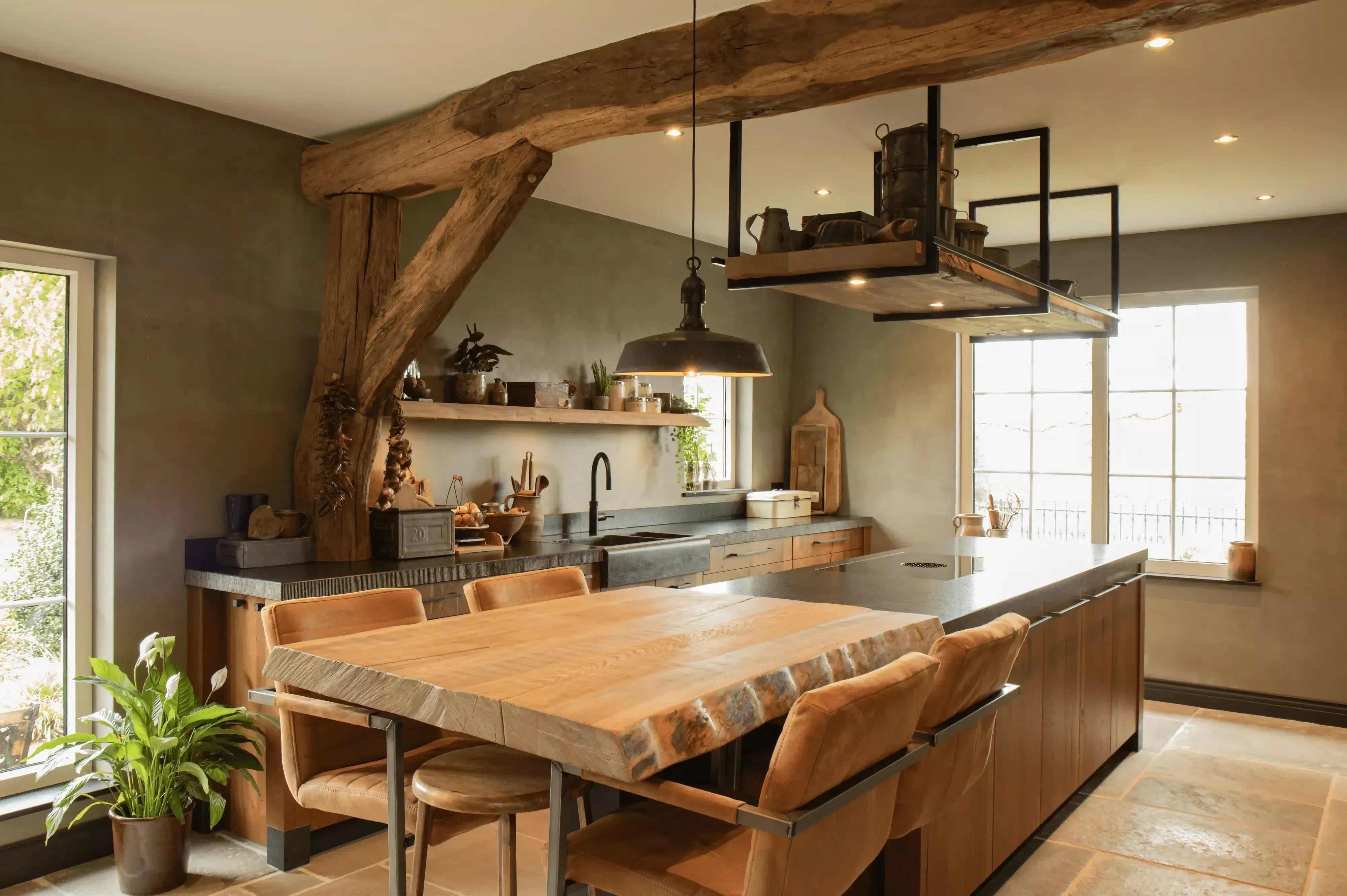 Maatwerk Keuken met Natuurstenen Werkblad-Mereno-Keuken,Maatwerk,Natuursteen-OBLY