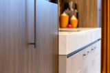 Maatwerk designkeuken met warm hout en natuursteen-Hout en Vorm-design keuken,interieur keuken design,Keuken,maatwerk keuken,natuursteen werkblad-Maatwerk designkeuken met hout en natuursteen-OBLY