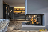 Maatwerk haard in woonkamer-Hooijer-design haard woonkamer,gashaard roomdivider,haard,haard tussen woonkamer en keuken,moderne gashaard,roomdivider haard,woonkamer-Maatwerk haard in woonkamer-OBLY