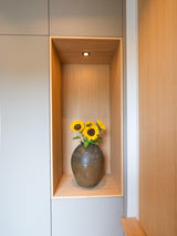 Maatwerk interieur met luxe kasten-fehres-badkamermeubel op maat,garderobekast op maat,keukenkasten op maat,maatwerk opbergruimte,maatwerkkasten,moderne woning,slaapkamerkast op maat-OBLY