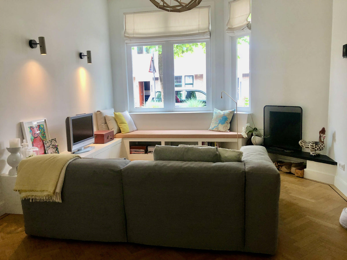 Metaal messing en maatwerk in jaren 30 huis-INGE BOUMAN INTERIEUR | ARCHITECTUUR-Keuken-Metaal messing en maatwerk in jaren 30 huis-OBLY