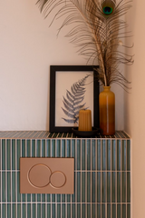 Moderne Charme in Jaren '30 Woning-Studi-JO-groenblauwe tinten,hout,jaren 30 interieur,jaren 30 woning,Keukene,marmer accenten,moderne afwerking,renovatie woning,warme materialen-Jaren '30 Huis met Moderne Charme | Stijlvolle Renovaties en Design-OBLY