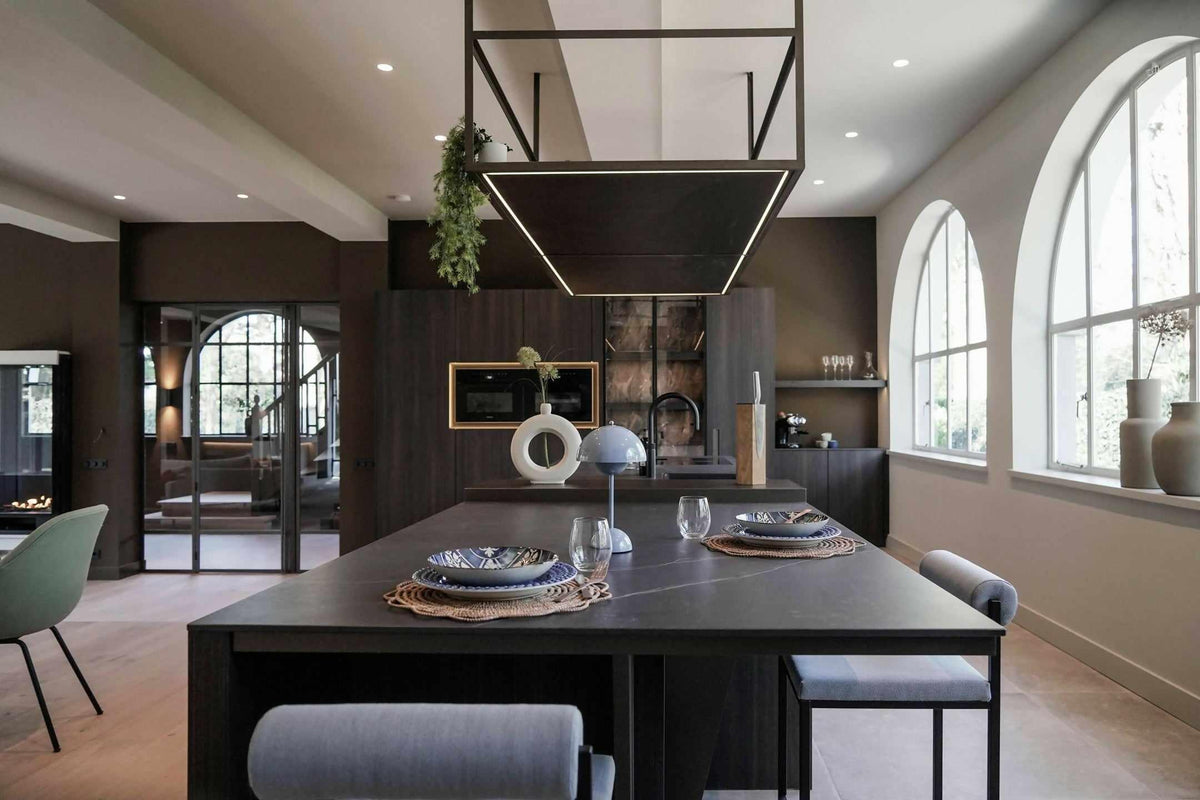 Moderne Keuken met Marmerlook Accenten-Mereno-Moderne Keuken met Marmerlook | Elegantie en Functionaliteit in de Keu-OBLY