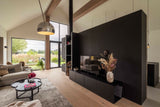 Moderne schuurwoning-BLIZ InteriorDesign-Woonkamer-Strak & Warm Interieur voor een Schuurwoning-OBLY