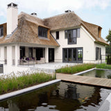 Moderne, strakke stijl met een vleugje Scandinavische invloed-WOLFS ARCHITECTEN-Woonkamer-Moderne stijl met Scandinavische invloed.-OBLY