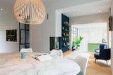 Mooi interieur met blauwe tinten-FOAM Architecten-lichte woonkamer interieur,moderne woning renovatie,moderne woonkamer,open woonkamer met keuken,Woonkamer,woonkamer met grote ramen-Mooi interieur met blauwe tinten-OBLY