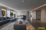 Open haard met kijk op woonkamer-Hooijer-bio ethanol haard,design haard woonkamer,doorkijkhaard,haard,lange haard interieur,moderne haard,woonkamer-Open haard met kijk op woonkamer-OBLY