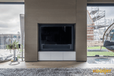 Prachtige hangende design kachel-OBLY-woonkamer-Prachtige circulaire houtkachel-OBLY