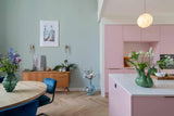 Roze keuken met blauwe muur-Keukenstudio Stormink-keuken-roze-keuken-met-blauwe-muur-OBLY