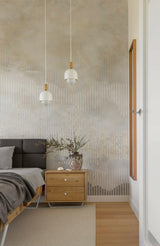 Rustgevende wandbekleding in een licht Scandinavisch appartement-Dennis v Zanden-woonkamer-Subtiele Luxe in Scandinavisch Appartement met Wandbekleding | Grupa M-OBLY