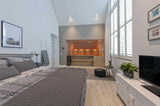 Rustige slaapkamer met ingebouwde sauna-Jan van Sundert-Sauna,Slaapkamer-Rustige slaapkamer met ingebouwde sauna-OBLY