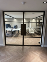 Stalen Binnenpuien & Openslaande Deuren in Modern Kantoor-boermetaal-Kantoorinterieur,Luxe afwerking,Stalen binnenpuien-Stalen Binnenpuien & Deuren in Kantoor Den Haag-OBLY