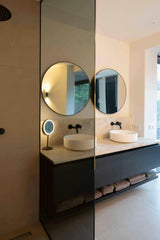 Strakke minimalistische badkamer-Wolfs Interieur-Badkamer,luxe badkamer,minimalistisch,spa gevoel,strak design-Strakke minimalistische badkamer-OBLY