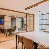 Uniek project in een kantoorpand-INDU DOORS-eikenhout,Entree,hal,kantoor,moderne afwerking,scheidingswand,trap-Uniek project in een kantoorpand-OBLY